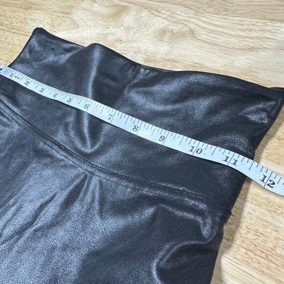 Spanx Faux Leather Leggings Black 2437Q Women's Size Small Excellent Condition - Picture 8 of 10